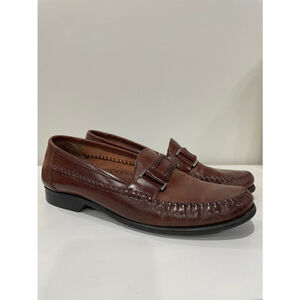 Santo Triana Amazonas Mens Brown Slip on Loafer Brazil Size 8 Smart Causal